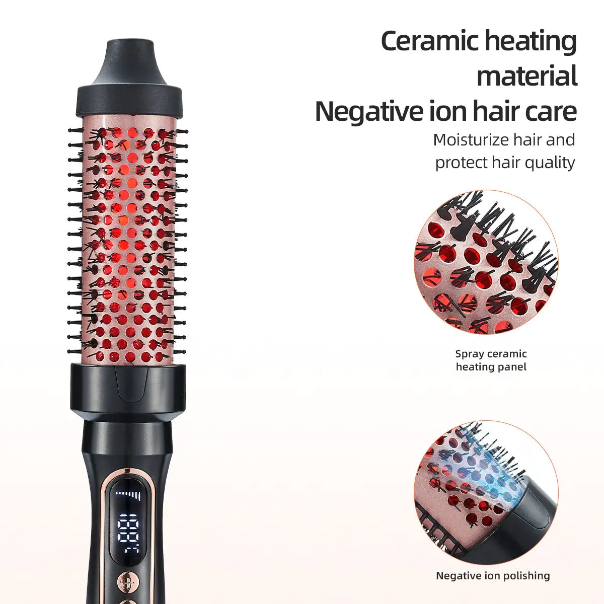 Electric Hair Straightener & Curling Comb